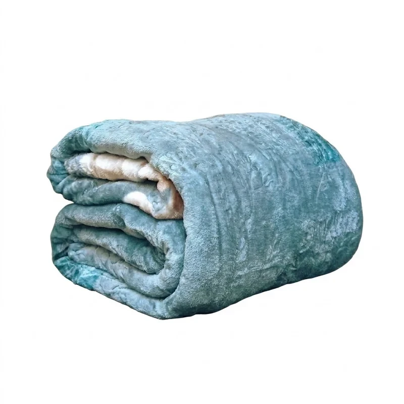 پتو مسافرتی 2 نفره مدل گل برجسته طرح لیلیوم سایز 240x220 سانتی‌متر