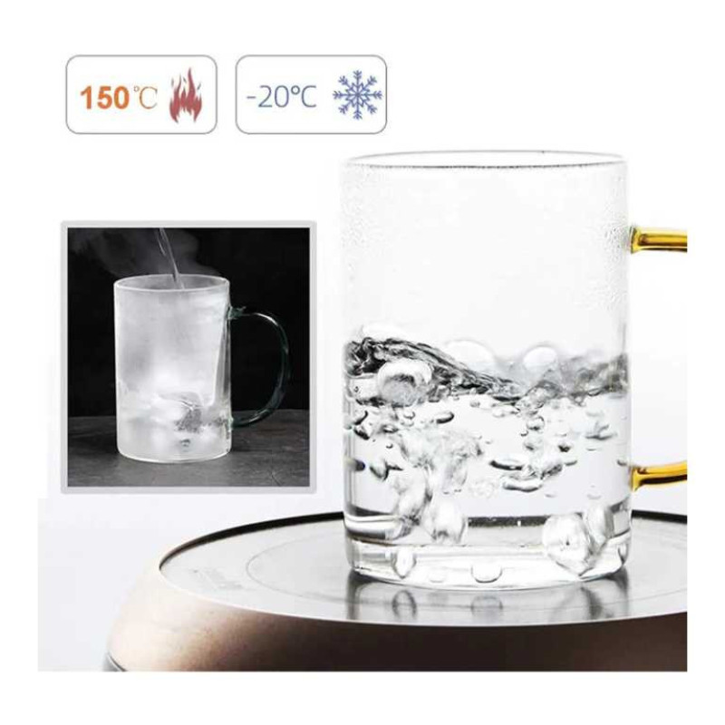 لیوان مدل دسته رنگی مجموعه 6 عددی