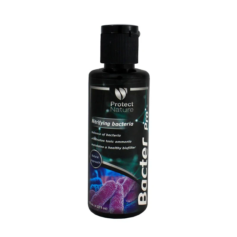 محلول باکتری‌ساز آب آکواریوم مدل Bacter Pro حجم 125 میلی‌لیتر