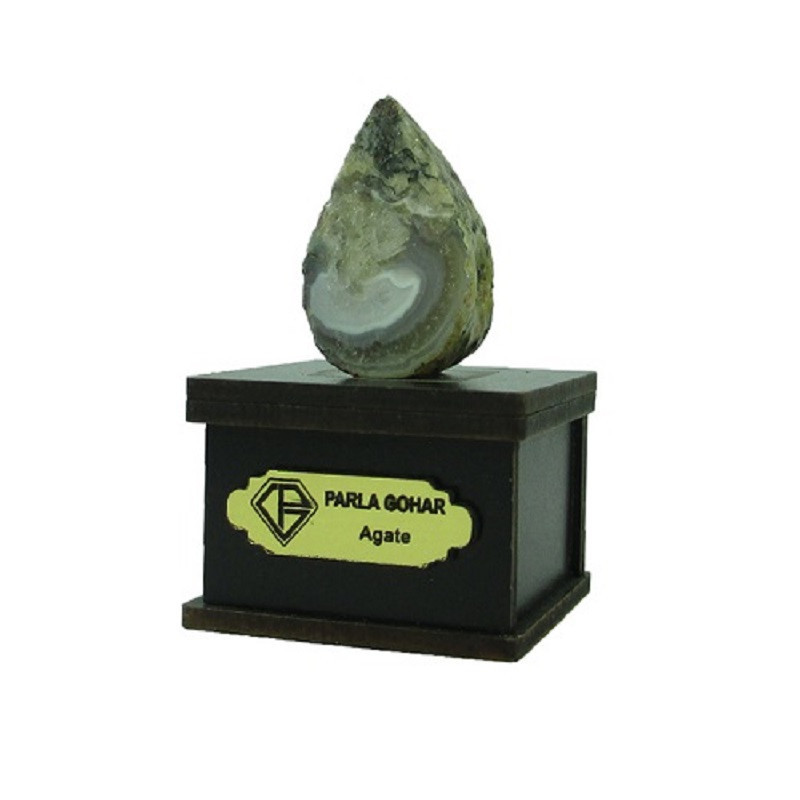 سنگ راف عقیق پارلا گوهر کد 6474
