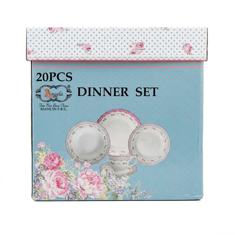 سرویس غذاخوری چینی 20 پارچه 4 نفره انجلا مدل ZP-312