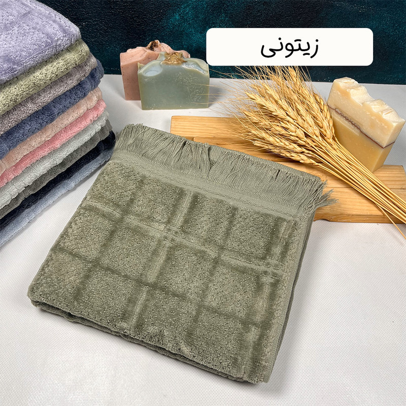 حوله دست و صورت طرح مارتا سایز 45×80 سانتی متر