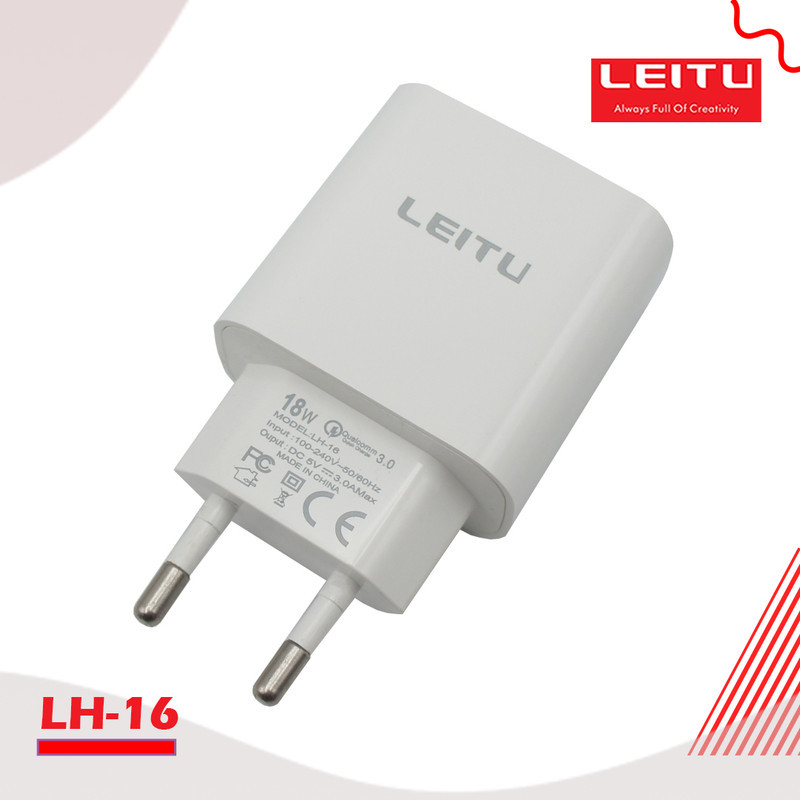 شارژر دیواری لیتو مدل LH-16 به همراه کابل تبدیل لایتنینگ