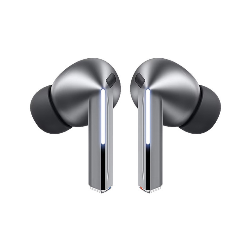 هدفون بلوتوثی سامسونگ مدل Galaxy Buds3 Pro دارای نویز کنسلینگ فعال (ANC)، درگاه شارژ USB Type-C، شارژ بی سیم، با قابلیت اتصال به چند دستگاه، پشتیبانی از فرمان لمسی، پشتیبانی از دستیار صوتی، مقاوم در برابر آب