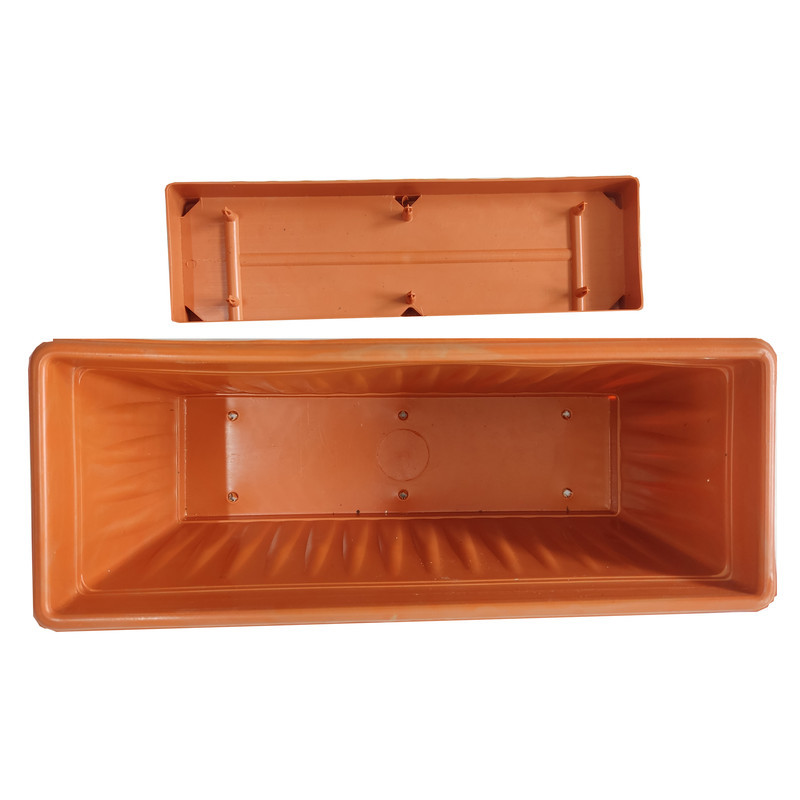 گلدان مدل پلاستیکی مستطیلی کد Sh36-3 مجموعه 3 عددی