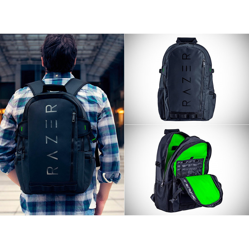 کوله‌ پشتی ریزر مدل rogue v3 مناسب برای لپ‌تاپ تا سایز 15.6 اینچ