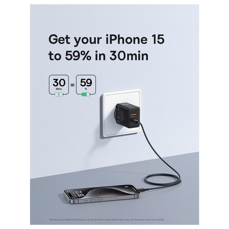 شارژر دیواری 20 وات بیسوس مدل Cube 20W