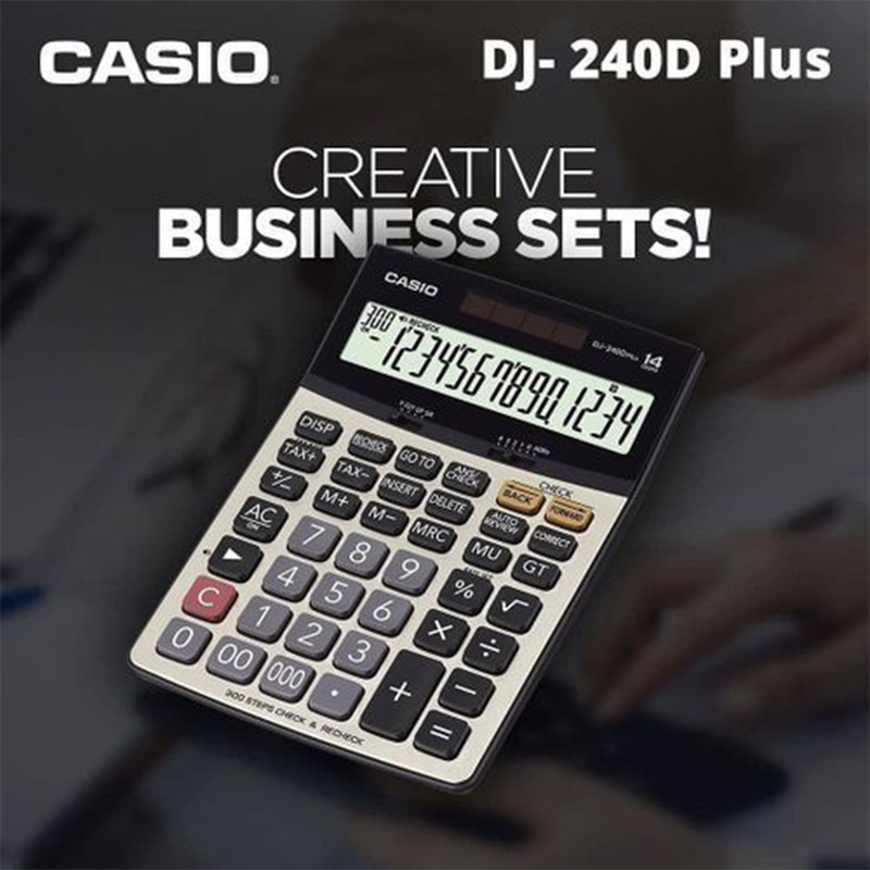 ماشین حساب کاسیو مدل DJ-240D Plus