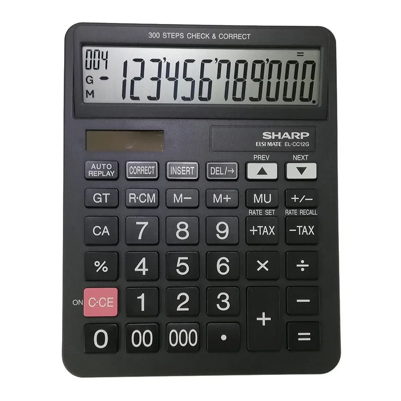ماشین حساب شارپ کد AT-200 مدل EL-CC12D