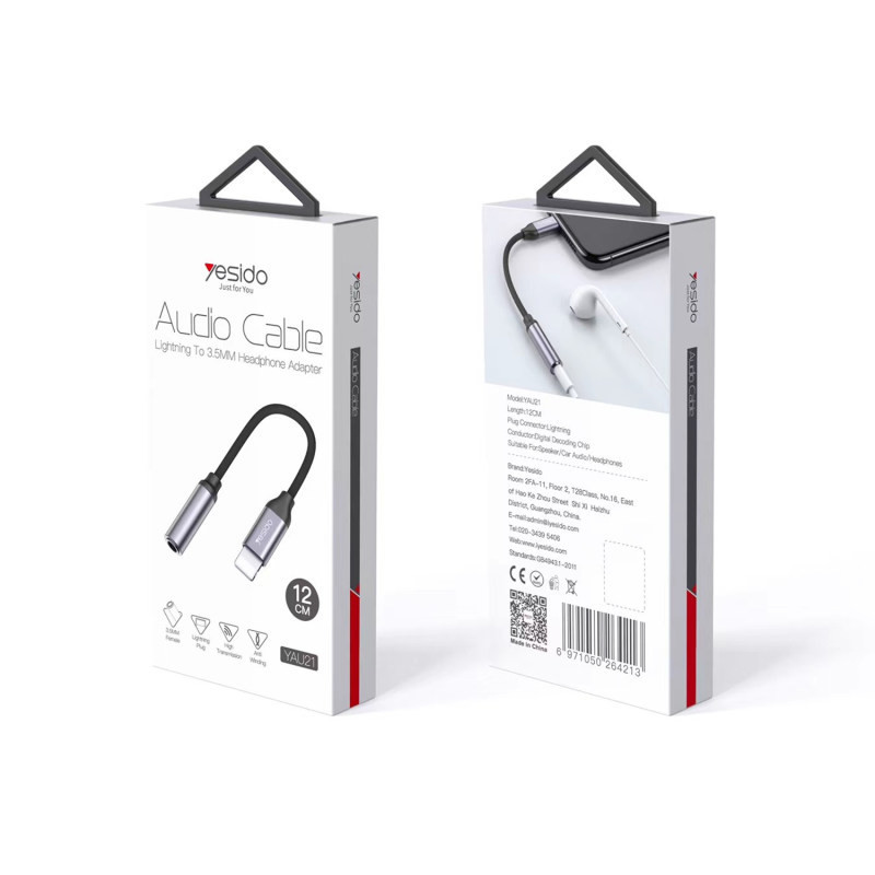 مبدل USB-C به جک 3.5 میلی متری یسیدو مدل YAU-19