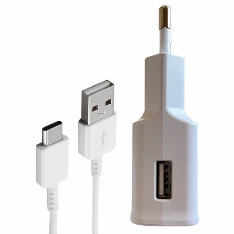 شارژر دیواری 15 وات توربو مدل Galaxy A51 به همراه کابل تبدیل USB-C