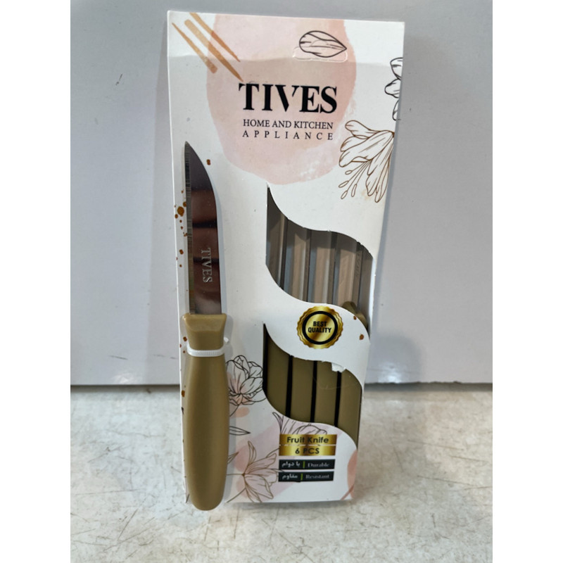 کارد میوه خوری تیوس کد SM6 بسته ۶ عددی