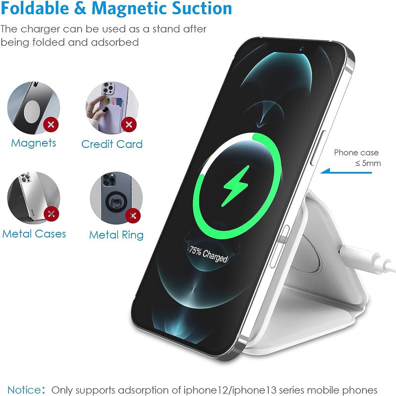 شارژر بی سیم مدل  3in1 magnetic wireless charger