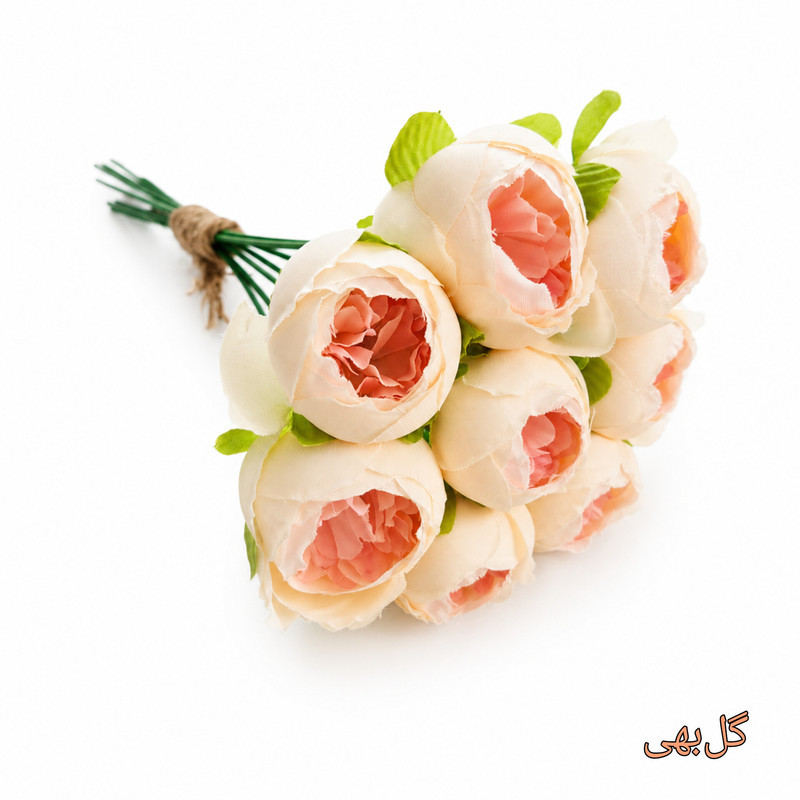 دسته گل مصنوعی مدل پیونی کوچک ۸ شاخه