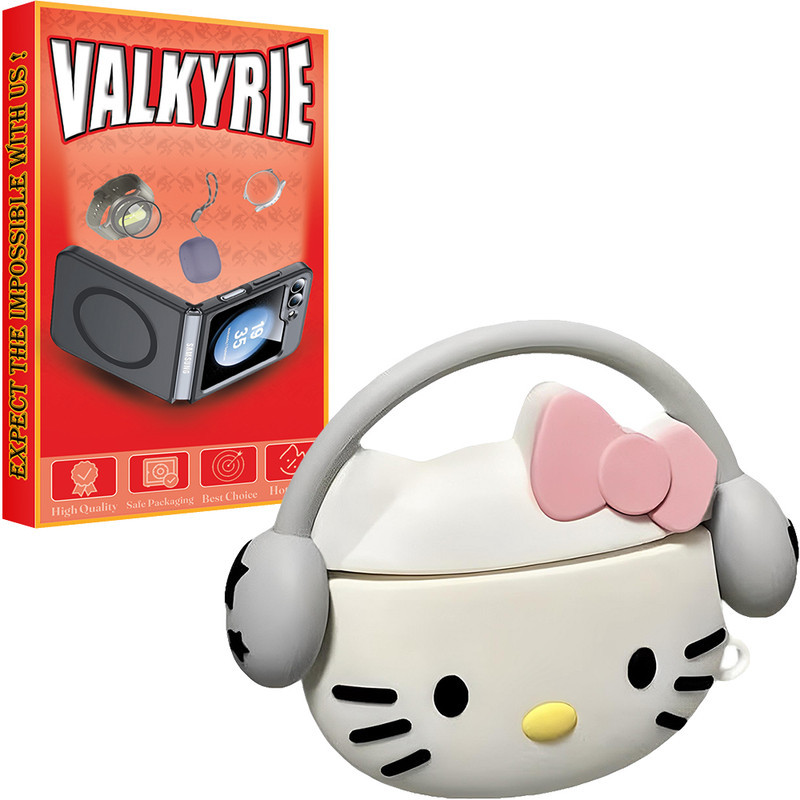 کاور والکری طرح Headphone Kitty مناسب برای کیس اپل ایرپاد 4  4ANC