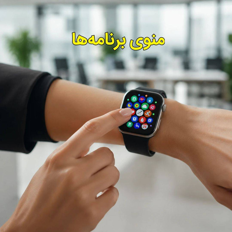 ساعت هوشمند 49 میلی متری ام‌ کی مدل 7in1 Seven plus One با بند سیلیکونی