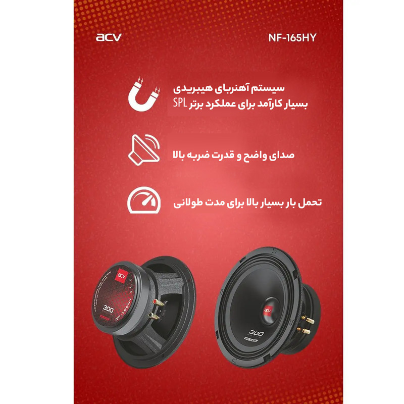 میدرنج خودرو  ای سی وی مدل NF-165HY بسته دو عددی