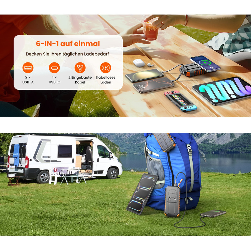 پاوربانک بی سیم 12 وات مدل T11PWX ظرفیت 27000 میلی‌آمپرساعت به همراه کابل usb-c