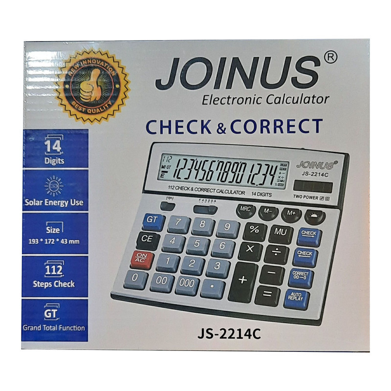 ماشین حساب جوینوس مدل JS-2214C کد ِ2214