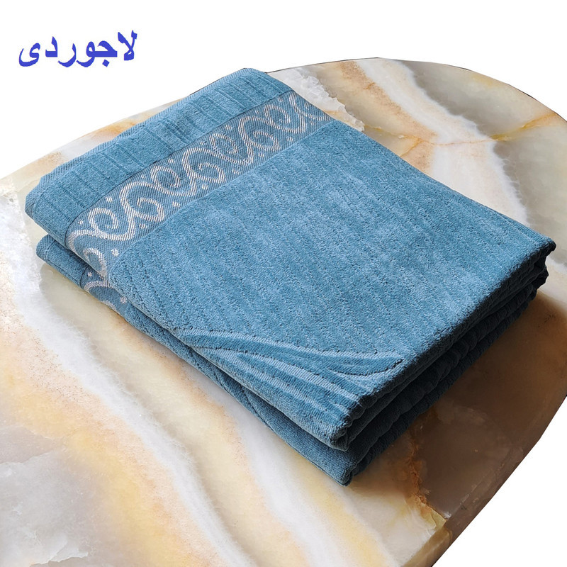 حوله حمام هنرمند طرح پانیما کد SL-1405 سایز 100x150 سانتی متر