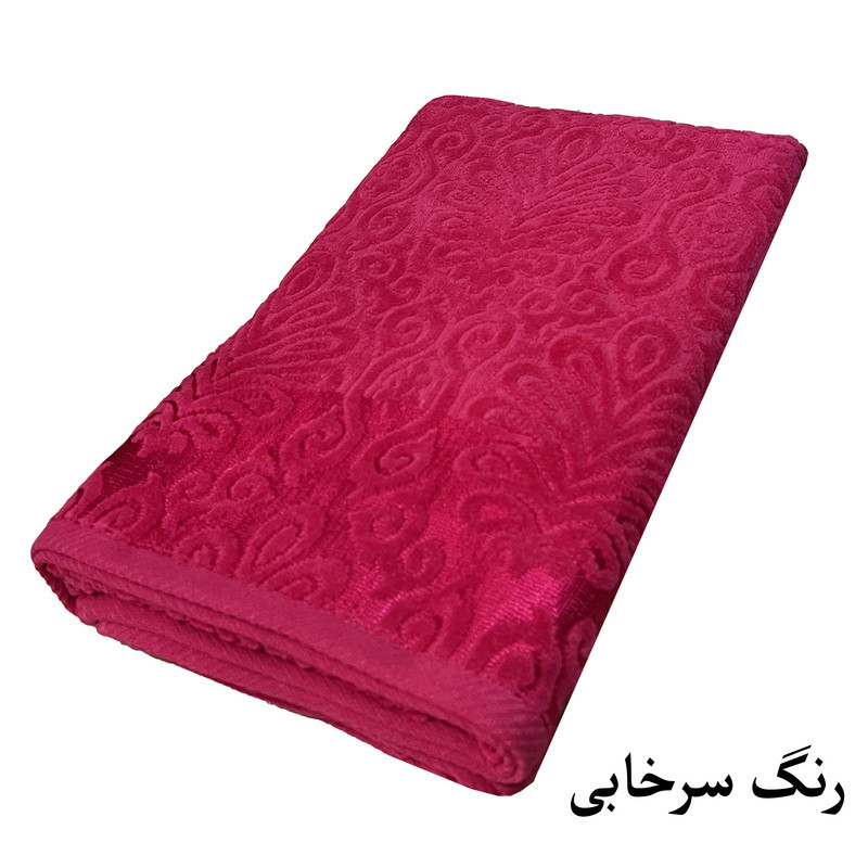 حوله حمام هنرمند مدل سلطنتی سایز 100x165 سانتی متر