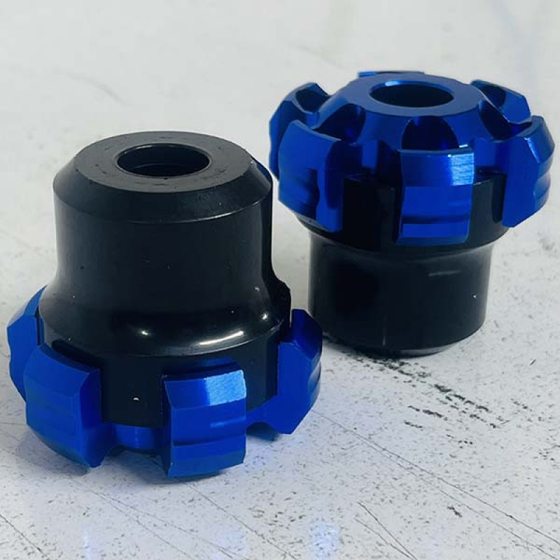 پروتکشن چرخ جلو موتور سیکلت وارون مدل ستاره ای کد B-9-BLU بسته 2 عددی