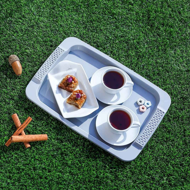 سینی بدون دسته برتیکا مدل پولک سایز 36*25 سانتی متر