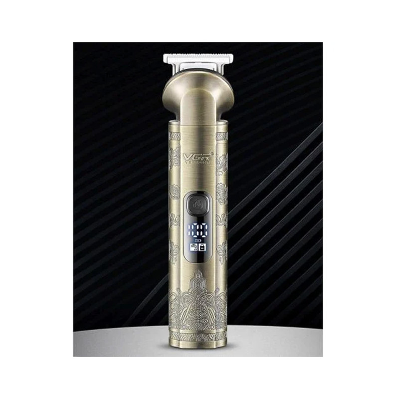 ست ماشین اصلاح موی صورت و بدن وی جی آر مدل V-110 با تیغه استیل ضد زنگ، قابلیت اصلاح صفر، 10 عدد شانه متنوع، نمایشگر باتری، شارژ سریع، ضد آب و استفاده 180 دقیقه پس از شارژ