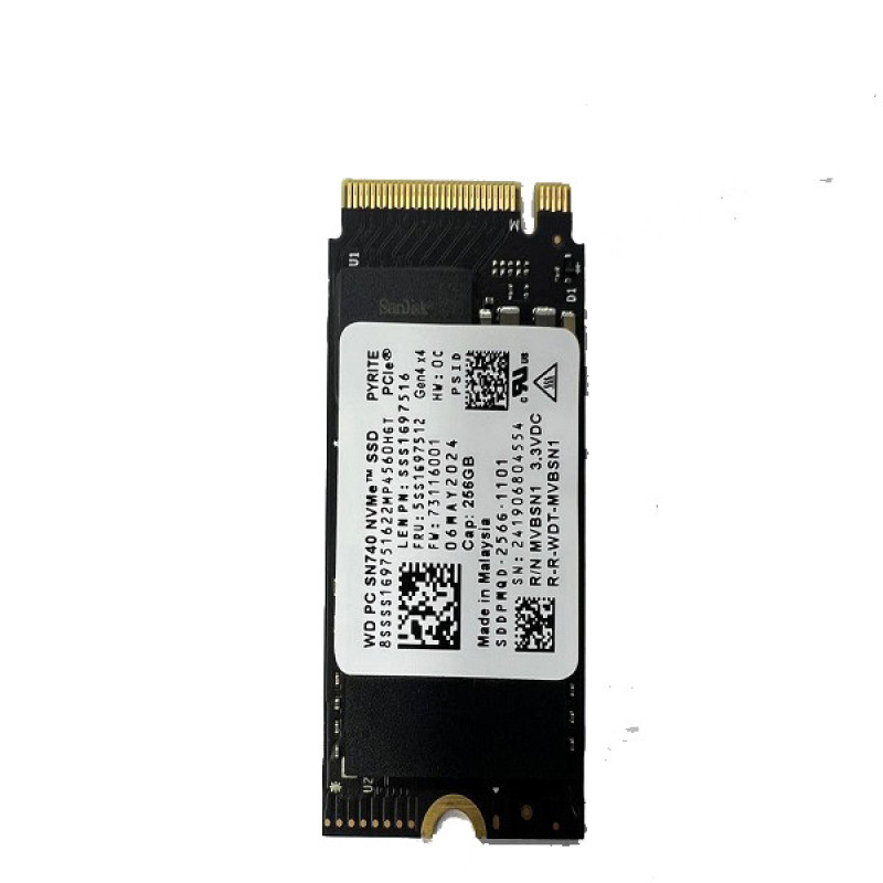 اس اس دی اینترنال PCIe Gen4 x4 وسترن دیجیتال مدل SN740 ظرفیت 256 گیگابایت