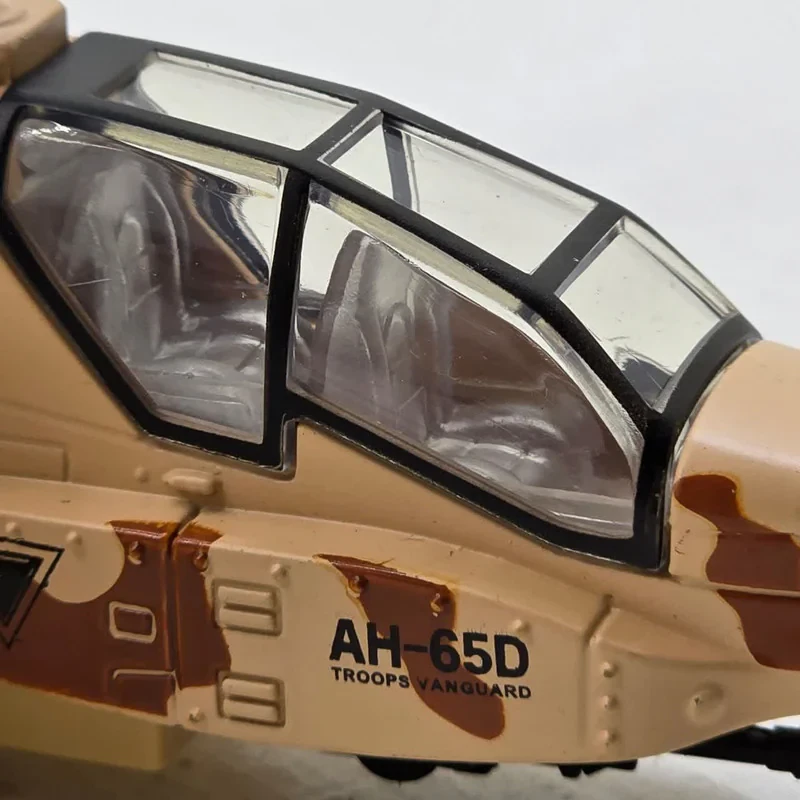 هلیکوپتر بازی ناب سل مدل آپاچی فلزی موزیکال عقب کش  HELICOPTER AH-65D