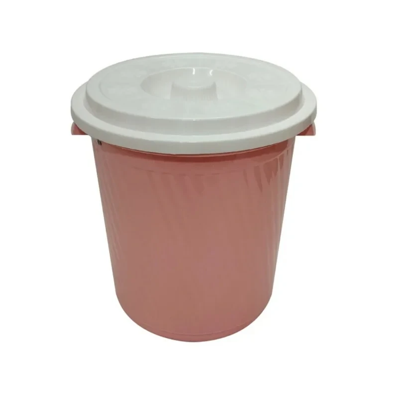 سطل زباله ایده آل پلاستیک مدل درب دار کد 510