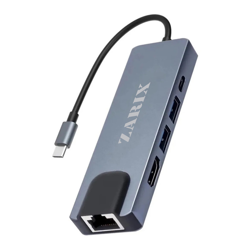 هاب 5 پورت USB-C زاریکس مدل Z5 Pro