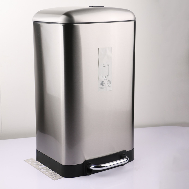 سطل زباله پدالی دلفین مدل Pr-20ltr-ss