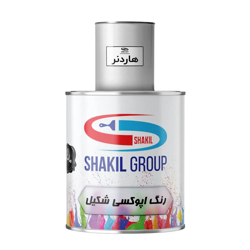 رنگ اپوکسی مشکی مات شکیل کد M-BLK وزن 1.2 کیلوگرم به همراه هاردنر