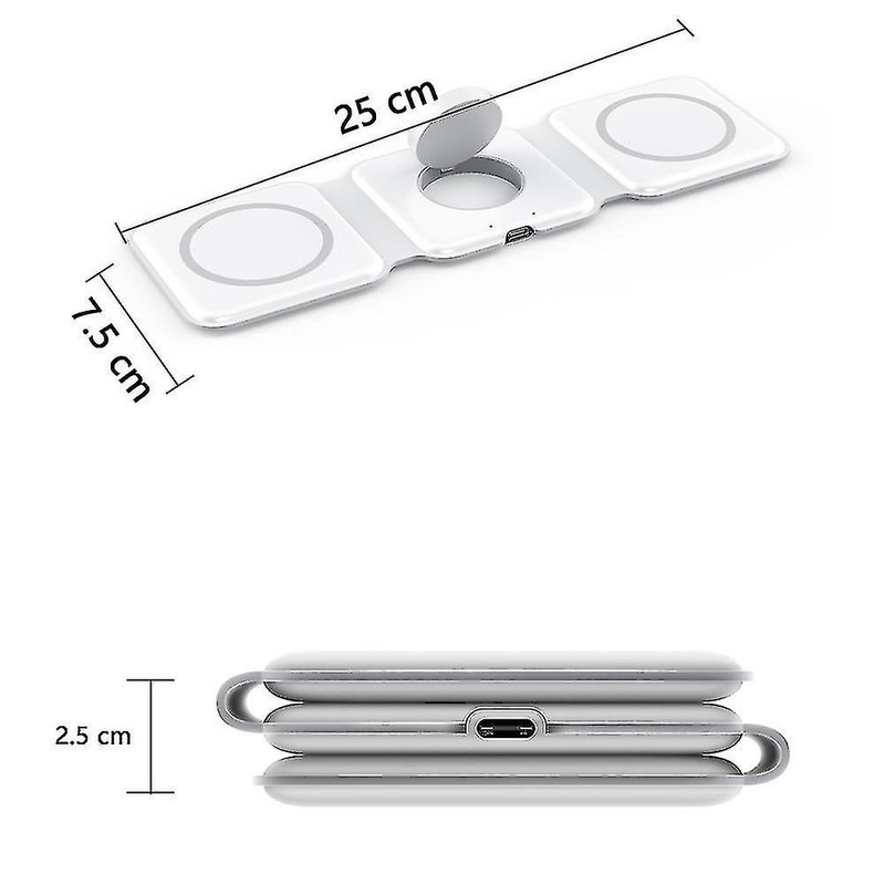 شارژر بی سیم مدل 3in1 magnetic wireless charger