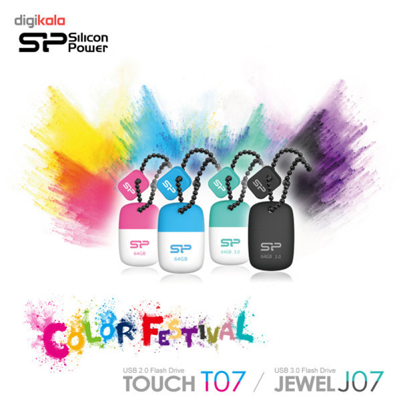 فلش مموری USB 3.0 سیلیکون پاور مدل Jewel J07 ظرفیت 64 گیگابایت