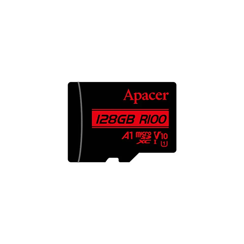 کرات حافظه microSDXC اپیسر مدل R100 کلاس 10 استاندارد UHS-I U1 سرعت 100MBps ظرفیت 128 گیگابایت