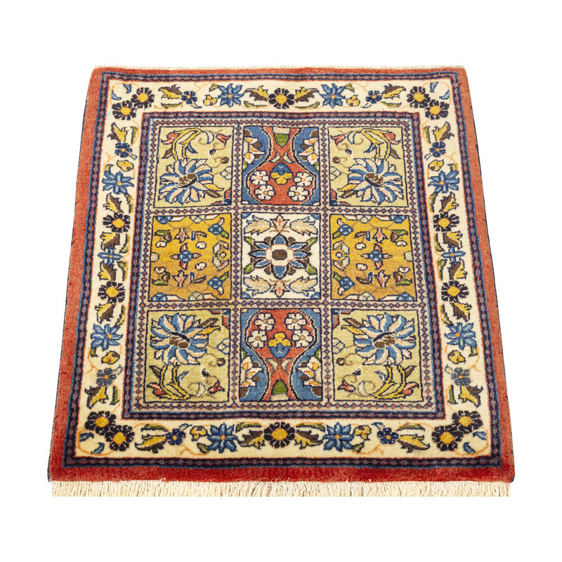 فرش دستبافت 0,3 متری مدل ساروق کد 45P9304 زمینه نخودی