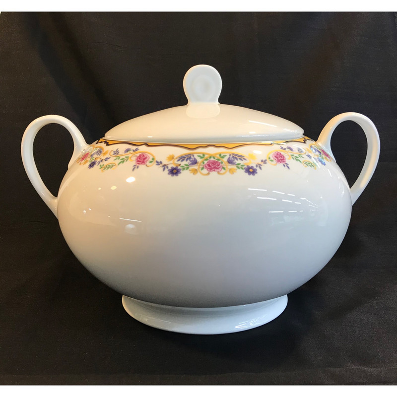 سوپ خوری چینی زرین ایران مدل ایتالیا اف کد 3650 گلستان درجه 3