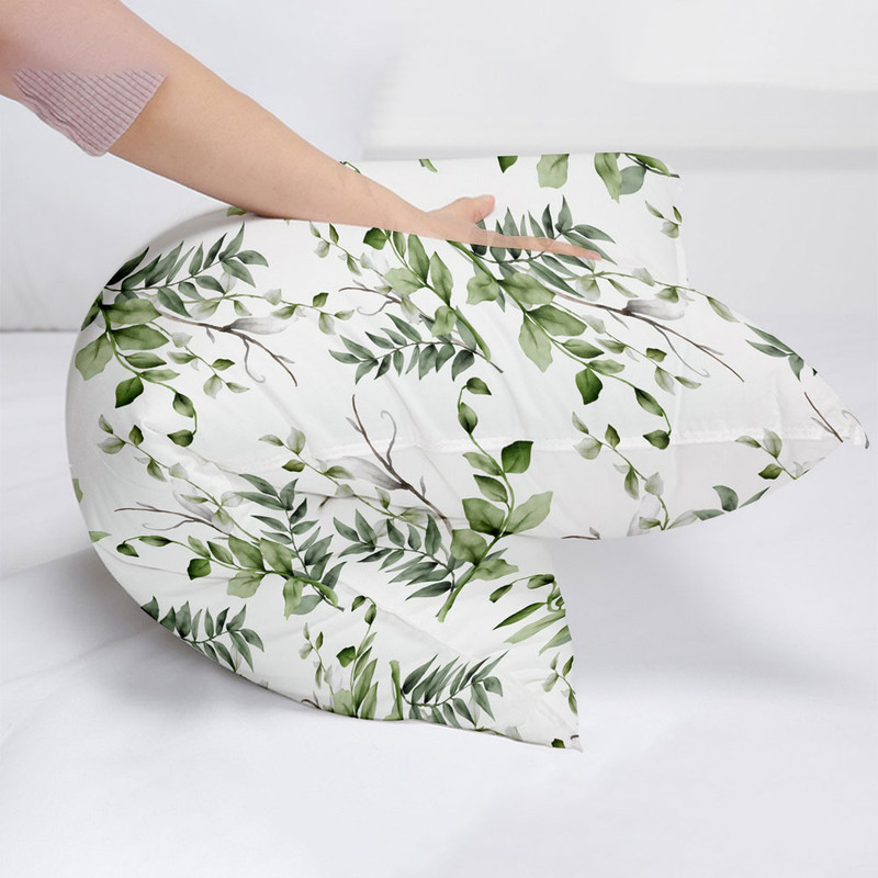 رو بالشی مدل برگ کد F2PI1013 مجموعه دوعددی