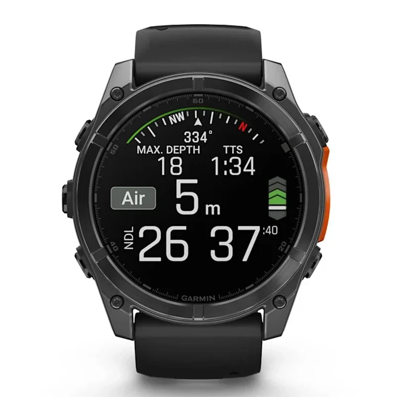 ساعت هوشمند 47 میلی‌متری گارمین مدل Fenix 8 Amoled با بند سیلیکونی
