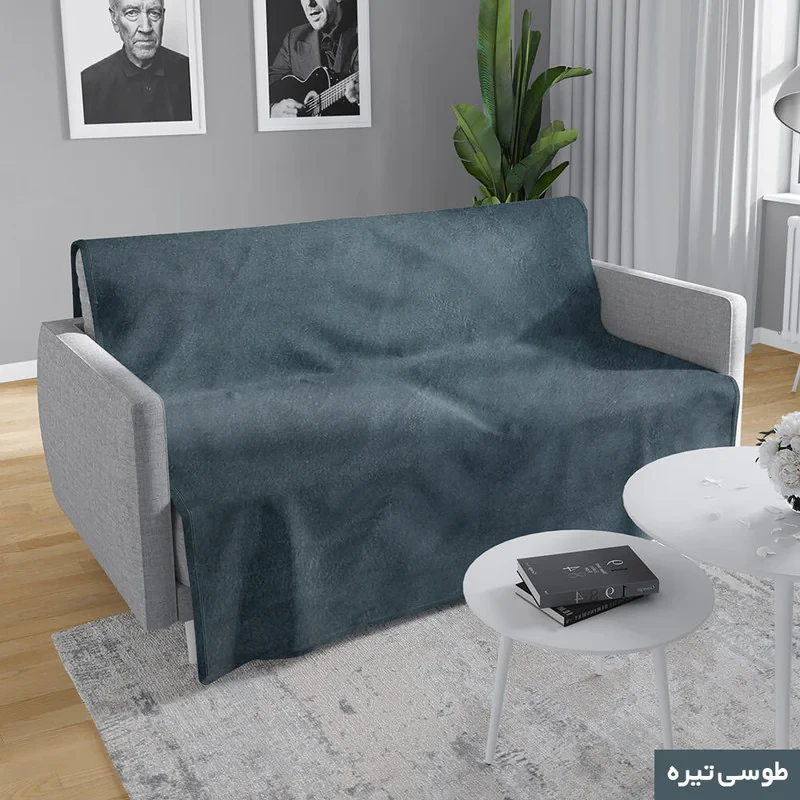 شال مبل شاران هوم مدل مخملی طرح ساده سایز 120×180 سانتی متر