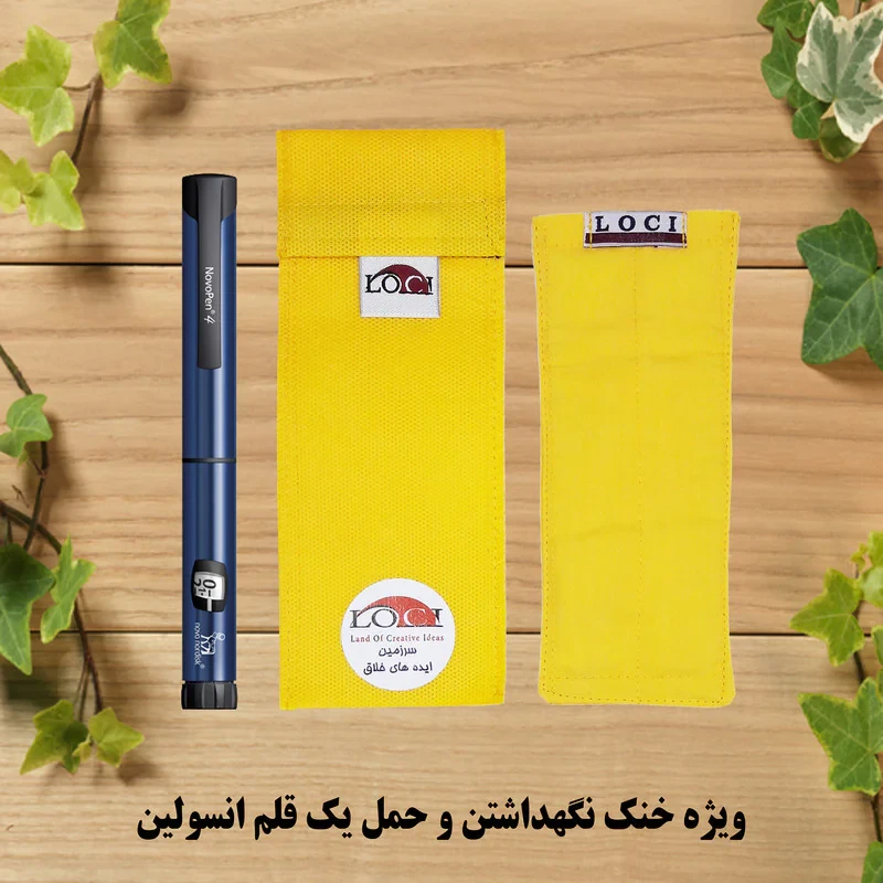 کیف خنک نگهدارنده انسولین لوک آی مدل 1 قلم کد 00 مجموعه 2 عددی