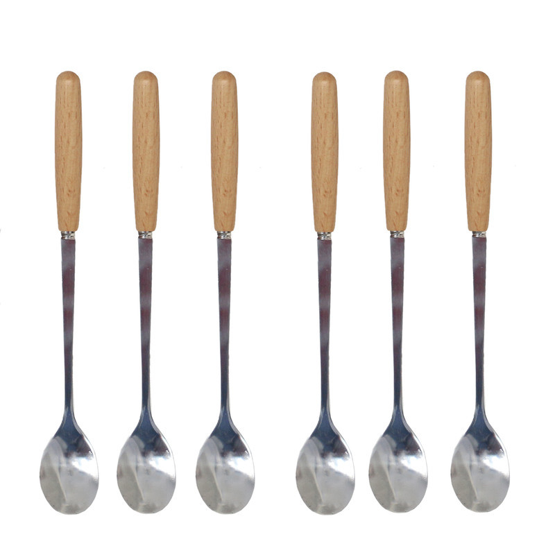 قاشق شربت خوری طرح ماربل بسته 6 عددی