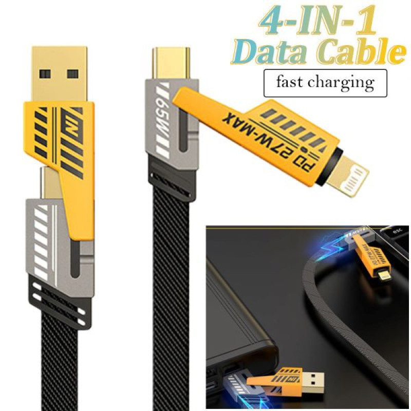 کابل تبدیل USB  USB-C به لایتنینگ  USB-C مدل NOHON 4IN1 FAST طول 1.2 متر