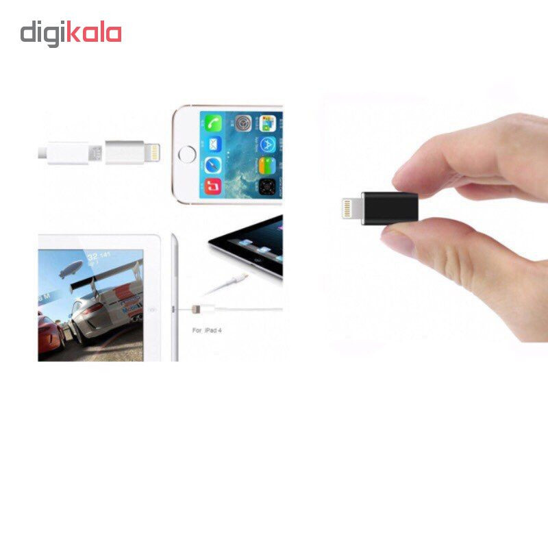مبدل micro USB به لایتنینگ مدل SH8