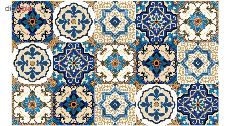 استیکر کاشی مدل آبتین مجموعه 15 عددی