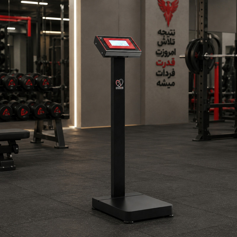 ترازو دیجیتال سنطب مدل  پزشکی-باشگاهی پایه دار 3 با دقت 50 گرم