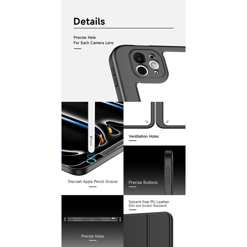 کیف کلاسوری دوکس دوکیس مدل MAGI مناسب برای تبلت اپل iPad Pro 13 (2024)