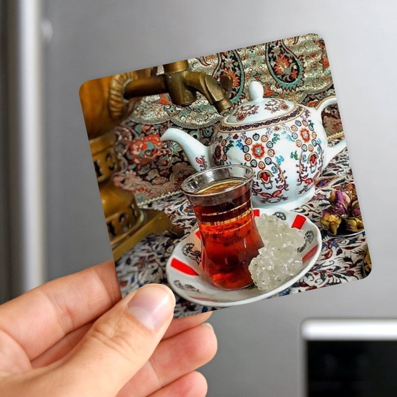 مگنت صباطرح مدل قوری چای و نبات کد M1310